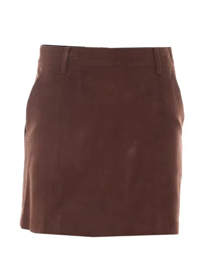 Dunst Skirt Woman Color Earth In Brown