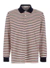 Dunst Multicolor Polo Shirt With All-over Striped Motif And Logo Embroidered On The Front In Cotton Man In Multicolor