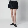 Dunst Navy Blue Mini Skirt With Overlapping Panel In Blue
