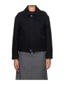 Dunst Navy Textured Jacket In Black