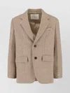 Dunst Single-breasted Wool Blend Blazer In Brown