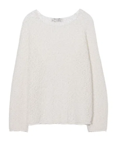 Dunst Open-knit Sweater In White