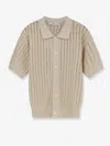 Dunst Openwork Cotton Cardigan In Multi