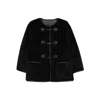 Dunst Black Shearling-effect Fabric Jacket In Black