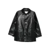 Dunst Button-down Long-sleeved Casual Jacket In Black