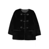 Dunst Black Shearling-effect Fabric Jacket In Black