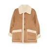 Dunst Structured Casual Jacket In Rich Brown Tone In Brown