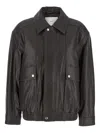 Dunst Brown Oversized Jacket With Dropped Shoulders And Flap Pockets On The Front In Brown