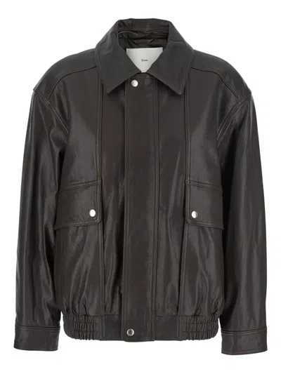 DUNST OVERSIZED LEATHER JACKET