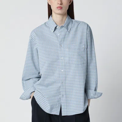 Dunst Oversized Light Blue Check Shirt