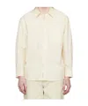 Dunst Oversized Striped Shirt In White