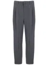 Dunst Pleated-front Trousers In Gray
