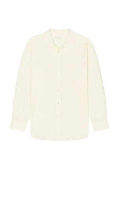 Dunst Paperly Oversized Shirt In Yellow