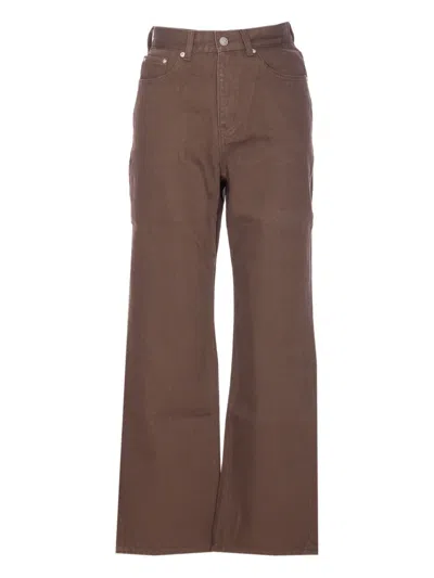 Dunst Essentiel Straight-leg Jeans In Brown