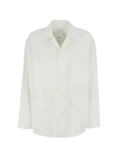 Dunst Patch-pocket Button-up Jacket In White