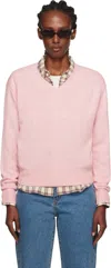 Dunst Pink Cashmere V-neck Sweater In Pink