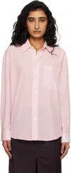 Dunst Stripe-pattern Shirt In Pink