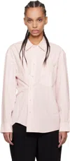 Dunst Pink Paperly Oversized Shirt In Soft Pink