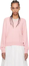 Dunst Pink Soft V-neck Sweater In Pink