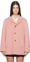 Dunst Faux-suede Jacket In Pink