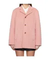 Dunst Faux-suede Jacket In Pink