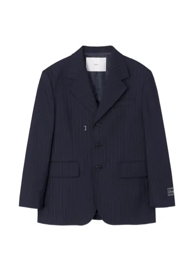 Dunst Pinstripe Blazer In Blue