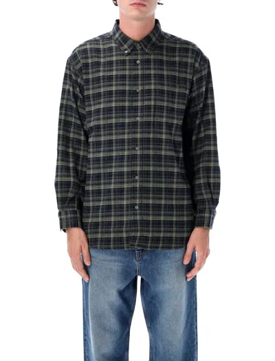 Dunst Plaid Button-up Shirt In Blue