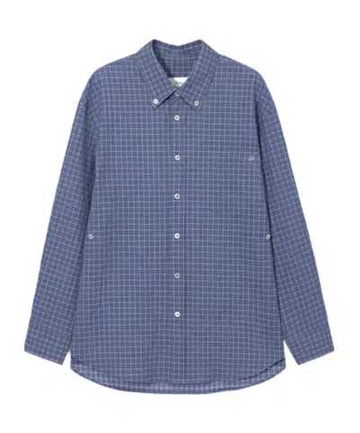 Dunst Plaid Shirt In Blue