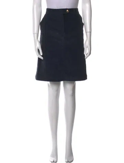Pre-owned Dunst Pleated Accents Knee-length Skirt In Black