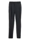 Dunst Pleated-front Trousers In Black