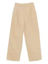 Dunst Pleated-front Trousers In Neutral