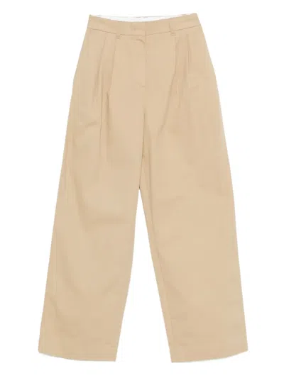 DUNST PLEATED-FRONT TROUSERS