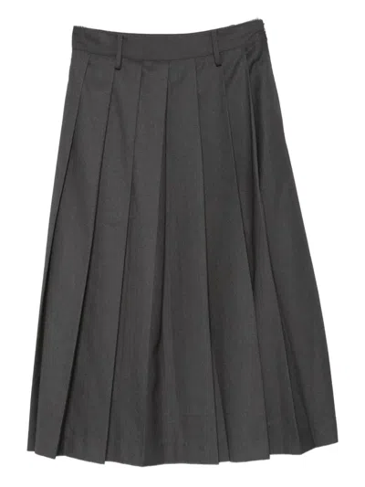 DUNST PLEATED MIDI SKIRT
