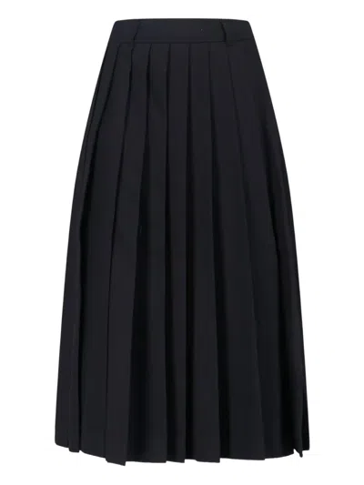 DUNST PLEATED MIDI SKIRT