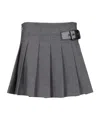 Dunst Pleated Mini Skirt Skirts Grey In Gray