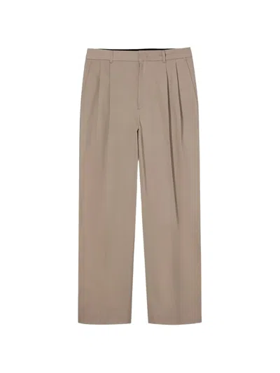 Dunst Pleated Straight-leg Trousers In Neutral