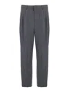 Dunst Pleated-front Trousers In Gray