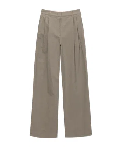 Dunst Pleated Wide-leg Pants In Black