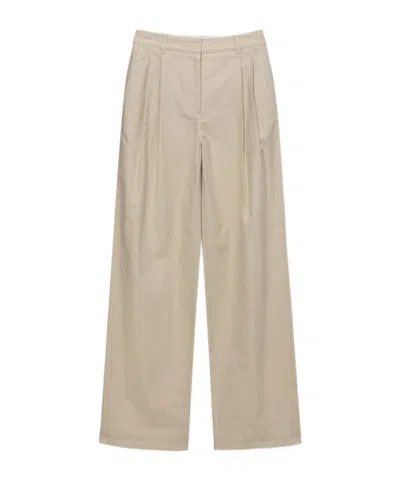Dunst Pleated Wide-leg Pants In Nude