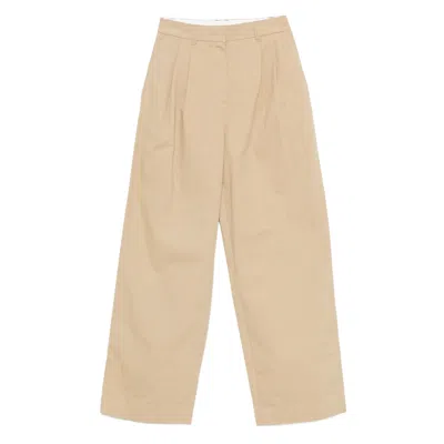 Dunst Pleated-front Trousers In Neutral