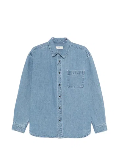 Dunst Pocket Button-up Shirt In Blue