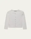 Dunst Pointelle Knit Crewneck Cardigan