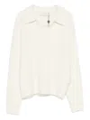 Dunst Wool Blend Polo Sweater In Gray