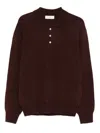 Dunst Polo Collar Cashmere Knitwear In Brown