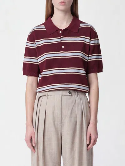 Dunst Polo Shirt Woman In Burgundy