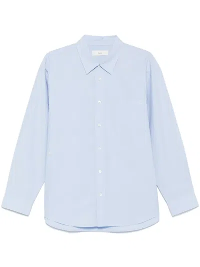 Dunst Striped Shirt In Light Blue