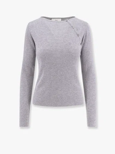 Dunst Ribbed Fabric Sweater In Neutral