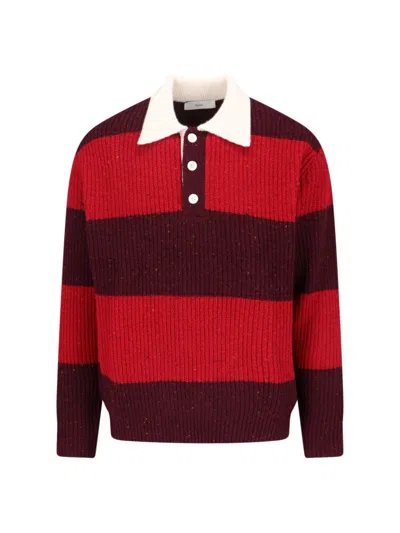 DUNST RIBBED KNIT SWEATER WITH BOLD STRIPES