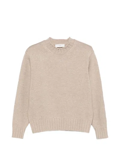 Dunst Ribbed-trim Long-sleeve Sweater In Neutrals