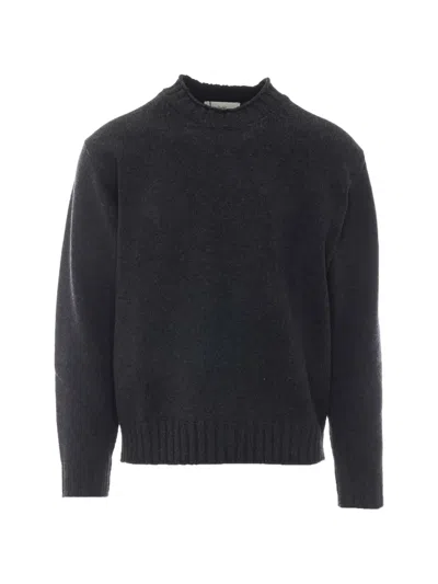 Dunst Ribbed-trim Sweater In Gray